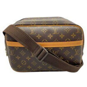 Louis Vuitton Reporter Brown Monogram Canvas Shoulder Bag